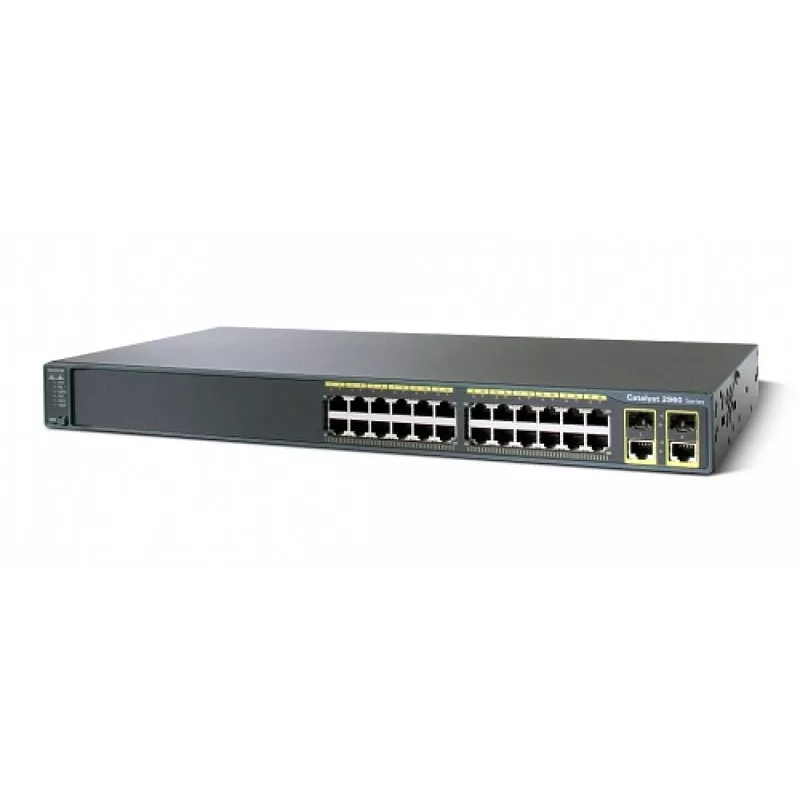 Коммутатор Cisco Catalyst WS-C2960-24PC-L (некондиция, не работает порт RJ45 у одного комбинированного порта)